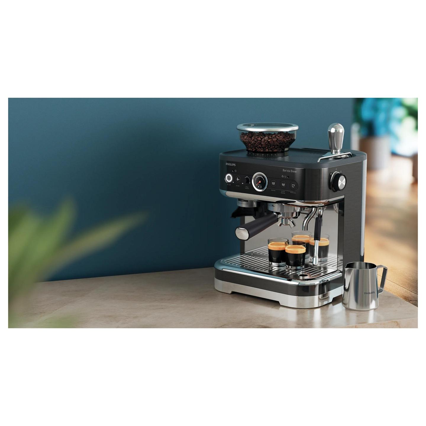 Aparat për Kafe Philips Barista Brew PSA3218/10, 2.3L, 1350W, 15 bar, Mulli i Integruar - Zezë - 9