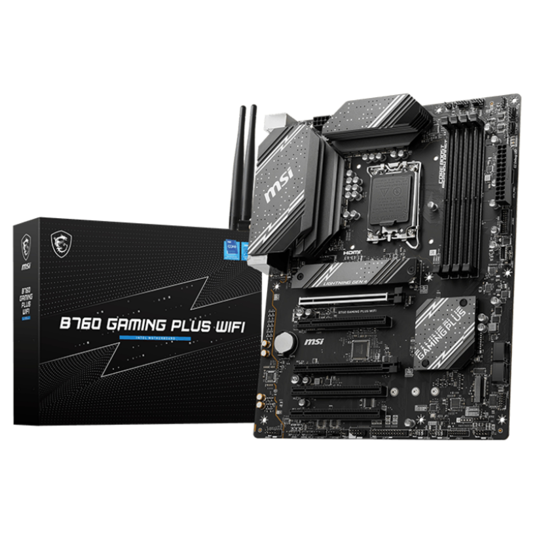 Pllakë Amë MSI B760 GAMING PLUS WIFI / Intel LGA1700 / B760 / DDR5 / ATX / Wi-Fi 6E / 2.5GbE LAN