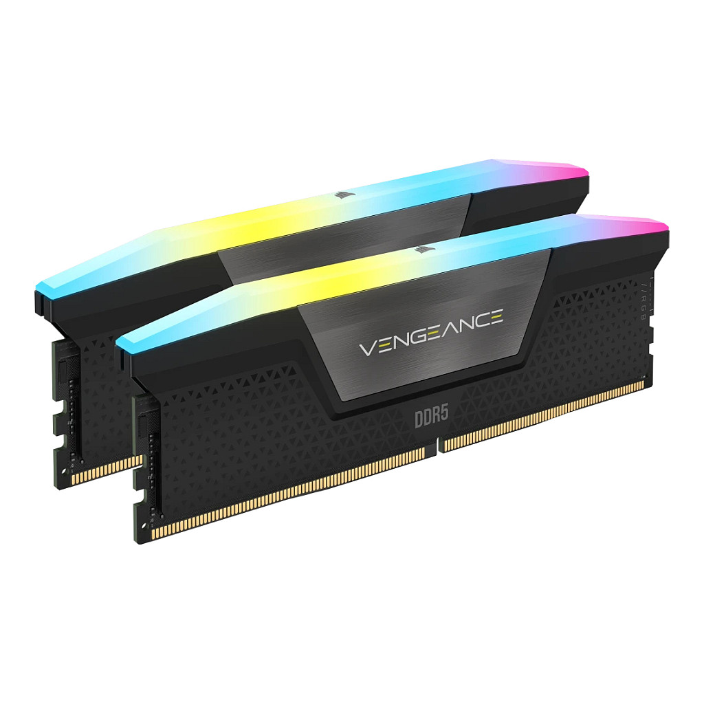 RAM Memorie DDR5 Corsair VENGEANCE RGB CMH32GX5M2B6000C30 / 32GB (2x16GB) / UDIMM / 6000MHz / CL30 / 288-pin - Zezë