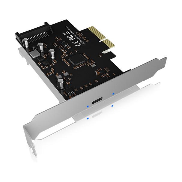 Aksesor për Disqe ICY BOX IB-PCI1901-C32 / PCIe 3.0 x4 / USB-C 3.2 Gen 2x2 / 20 Gbit/s / SATA 15-pin - Zezë