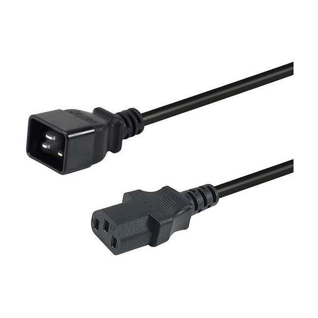 Kabllo për Furnizim me Energji Equip IEC C20 në C13 / 1.80m - Zezë - 1
