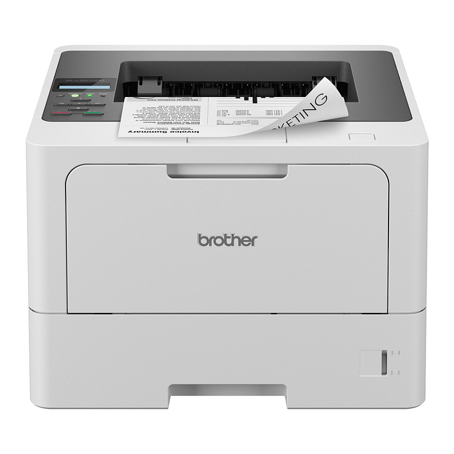 Printer Laser Monokrom Brother HL-L5210DN / Për Dokumente / Bardhë e Zi / 1200 DPI / 48 ppm / USB + LAN - Zezë/Bardhë