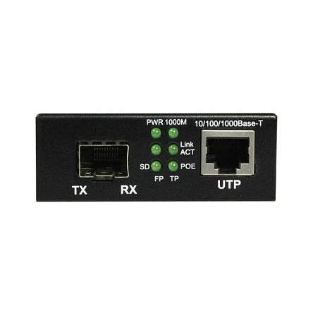 Switch ALLNET NET Z Medienkonverter PoE (15.4W/30W) auf 1000BASE-SX/LX Single-/ Multimode SFP Mini-GBIC Anschluss ALL-MC202P-SFP1-PoE - 4