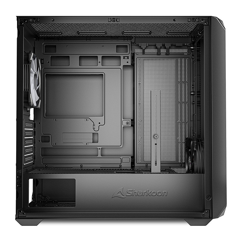 Kasë Sharkoon MK2 RGB Micro-ATX 1xGlass B- Zezë - 5