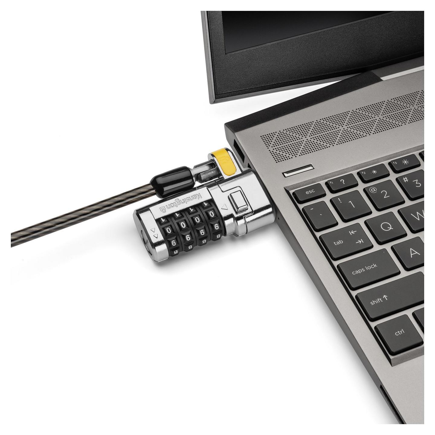 Kabllo Sigurie për Laptop Kensington ClickSafe Universal / 3-in-1 / Combination Lock / 1.8 m - Zezë - 3