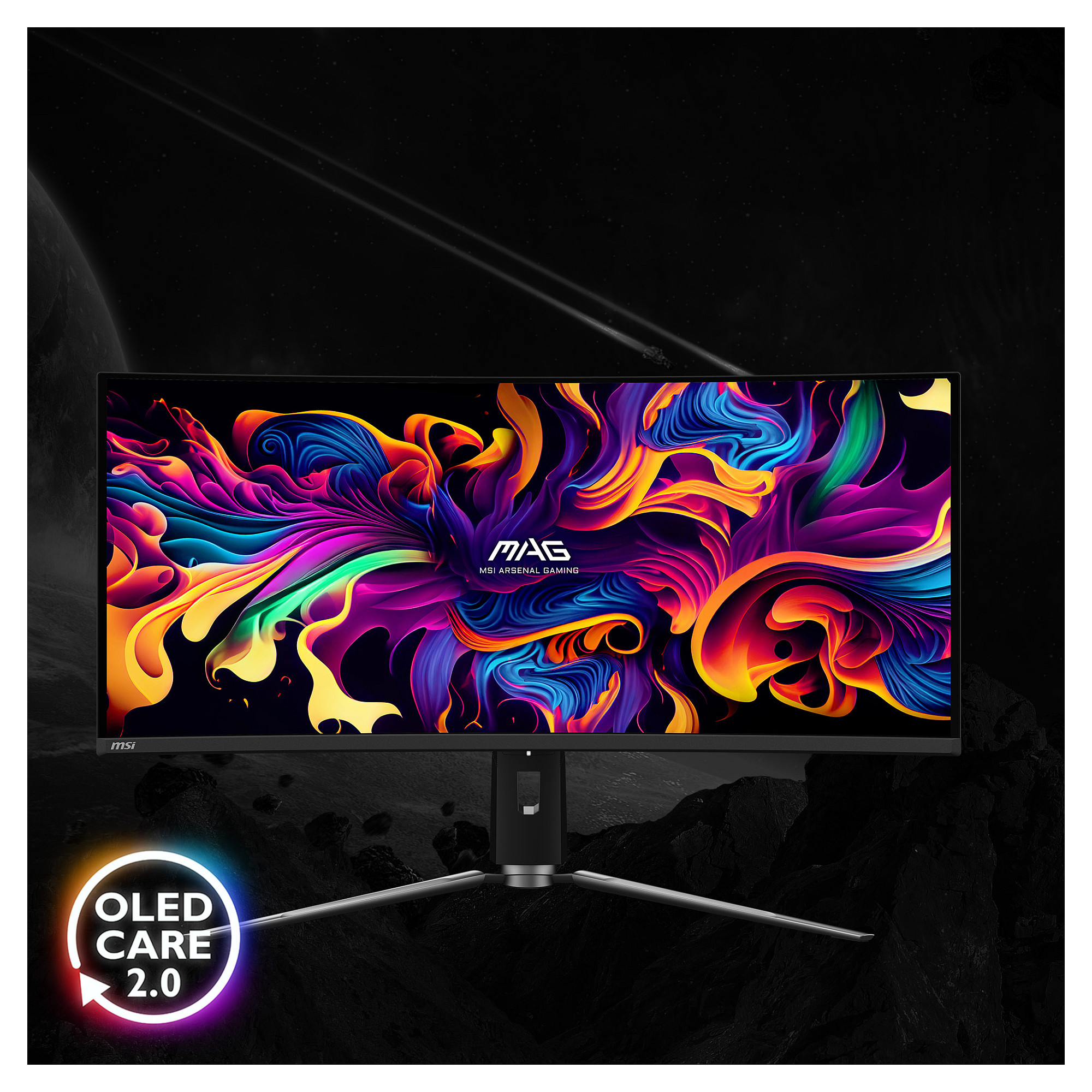 Monitor Gaming Curved MAG 341CQPDE / 34"/ UWQHD QDOLED / 175Hz / 0.03ms / USB+HDMI+DP - Zezë - 13