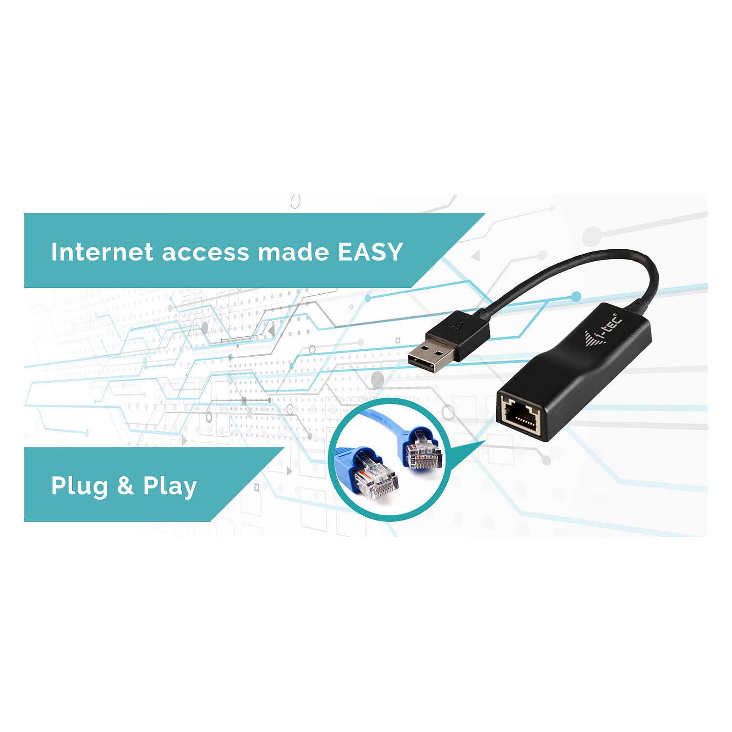 Kabllo për Rrjet I-TEC USB 2.0 në RJ-45 / Fast Ethernet / Windows/ Mac/ Linux - Zezë - 5