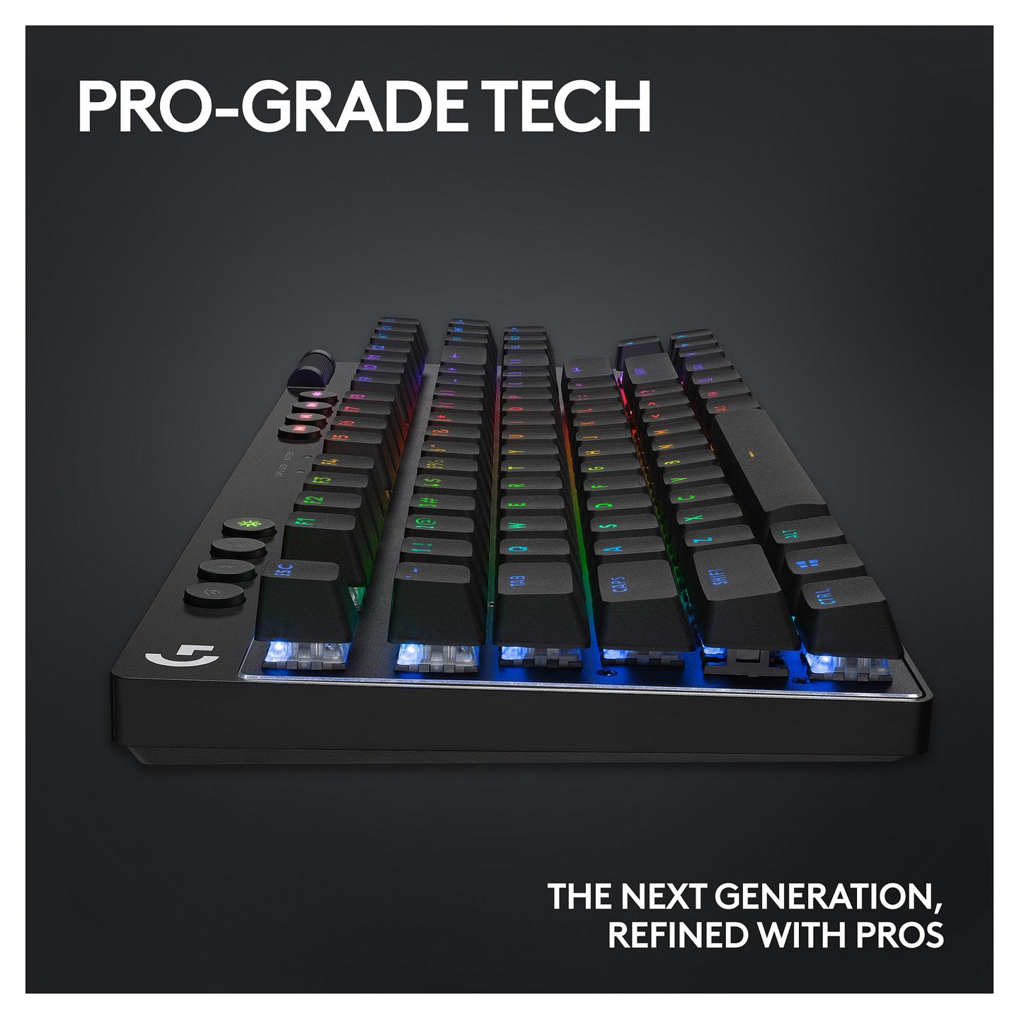 Tastierë Gaming Logitech G PRO X TKL LIGHTSPEED / TKL / Mekanike / Tactile Switches / QWERTZ / Wireless & Bluetooth / USB - Zezë - 14