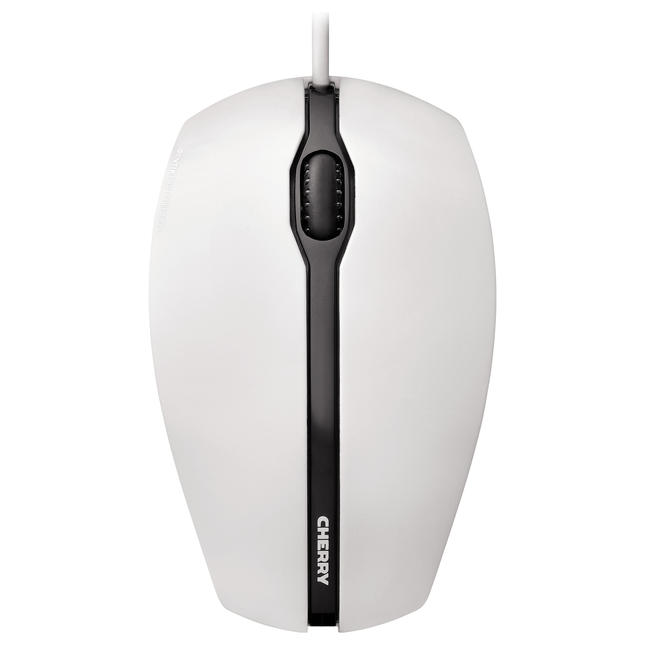 Maus me Kabllo CHERRY GENTIX Optical – Bardhë - 1