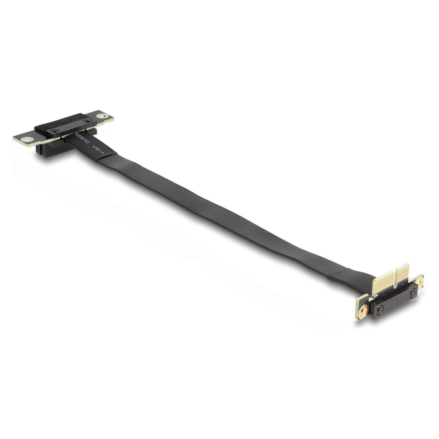 Kartë Riser PCI Express Delock 88042 / PCIe x1 në x1 / 90° / Kabllo 30cm - Zezë - 2