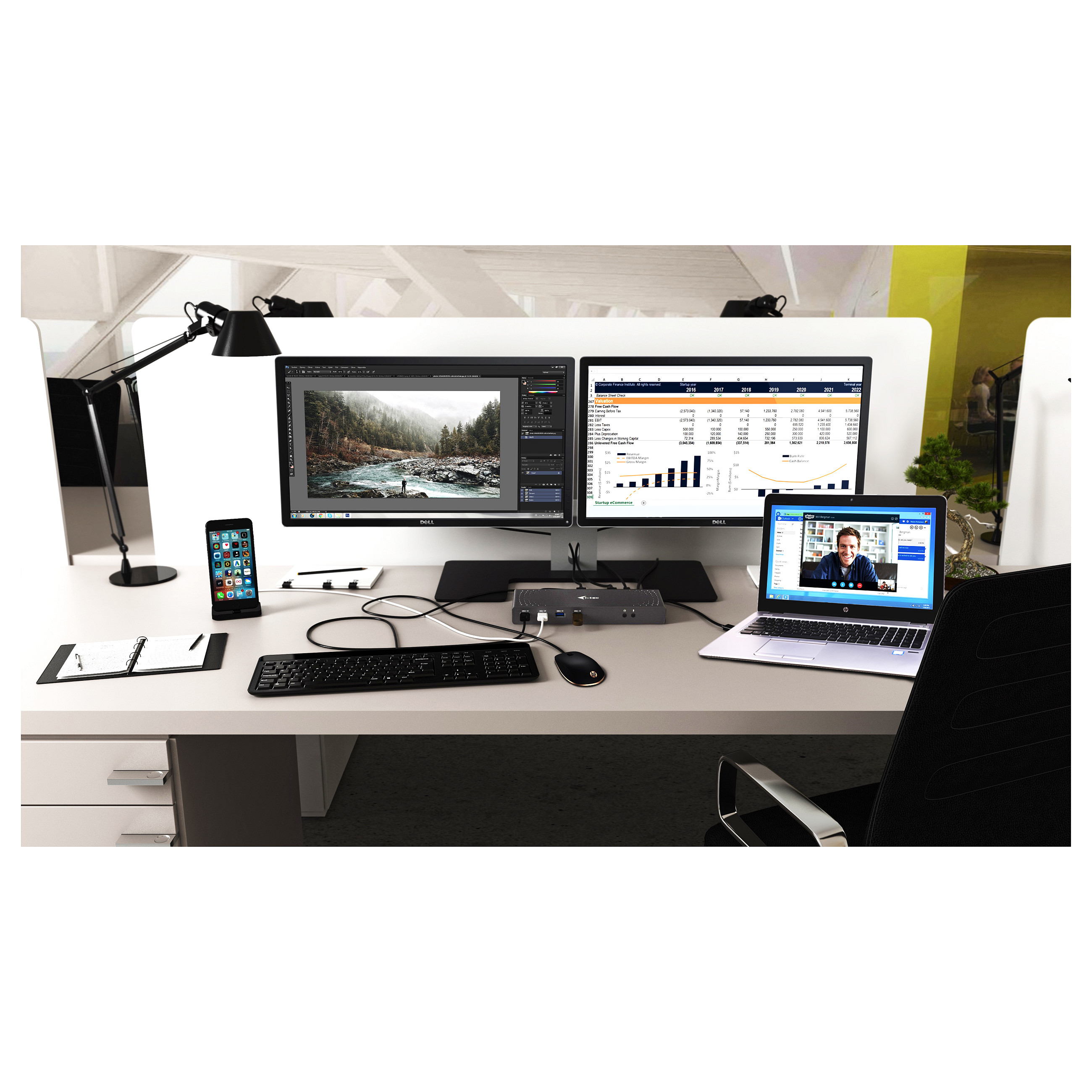 Docking Station I‑TEC USB 3.0 / USB-C 5K Universal Dual - 10