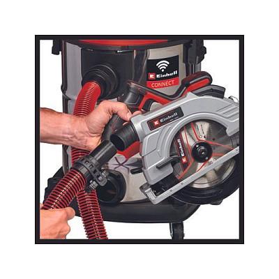Fshesë Elektrike Einhell TP-VC 36/30 S Auto-Solo Professional, 36V, 30L, Pastrim i Thatë dhe i Lagësht - Kuqe/Argjend - 3