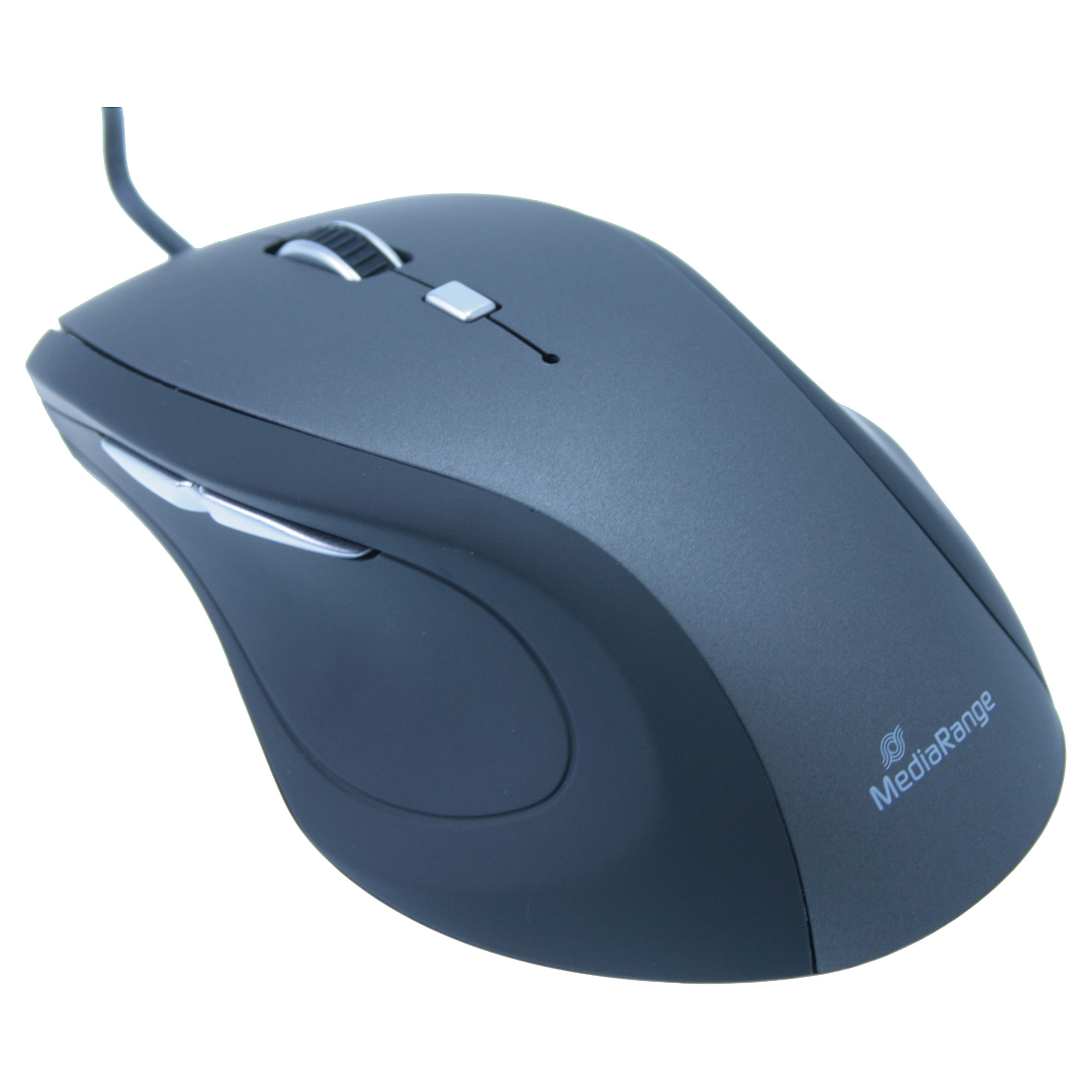 Maus me Kabllo MediaRange MROS202 / 2400 DPI – Zezë / Gri