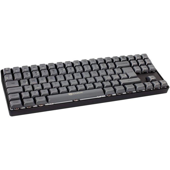 Tastierë Gaming GAMIAC TKL90G 75% / Mekanike / Kailh Blue Switches / RGB / USB-C - Zezë/Gri - 2