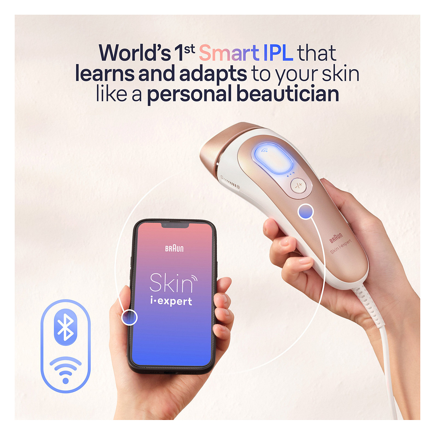 Depilator IPL Braun Silk-expert Pro Series 7 PL7253 / Skin Sensor / 10 Nivele / Trup & Fytyrë – Bardhë/Rozë - 3