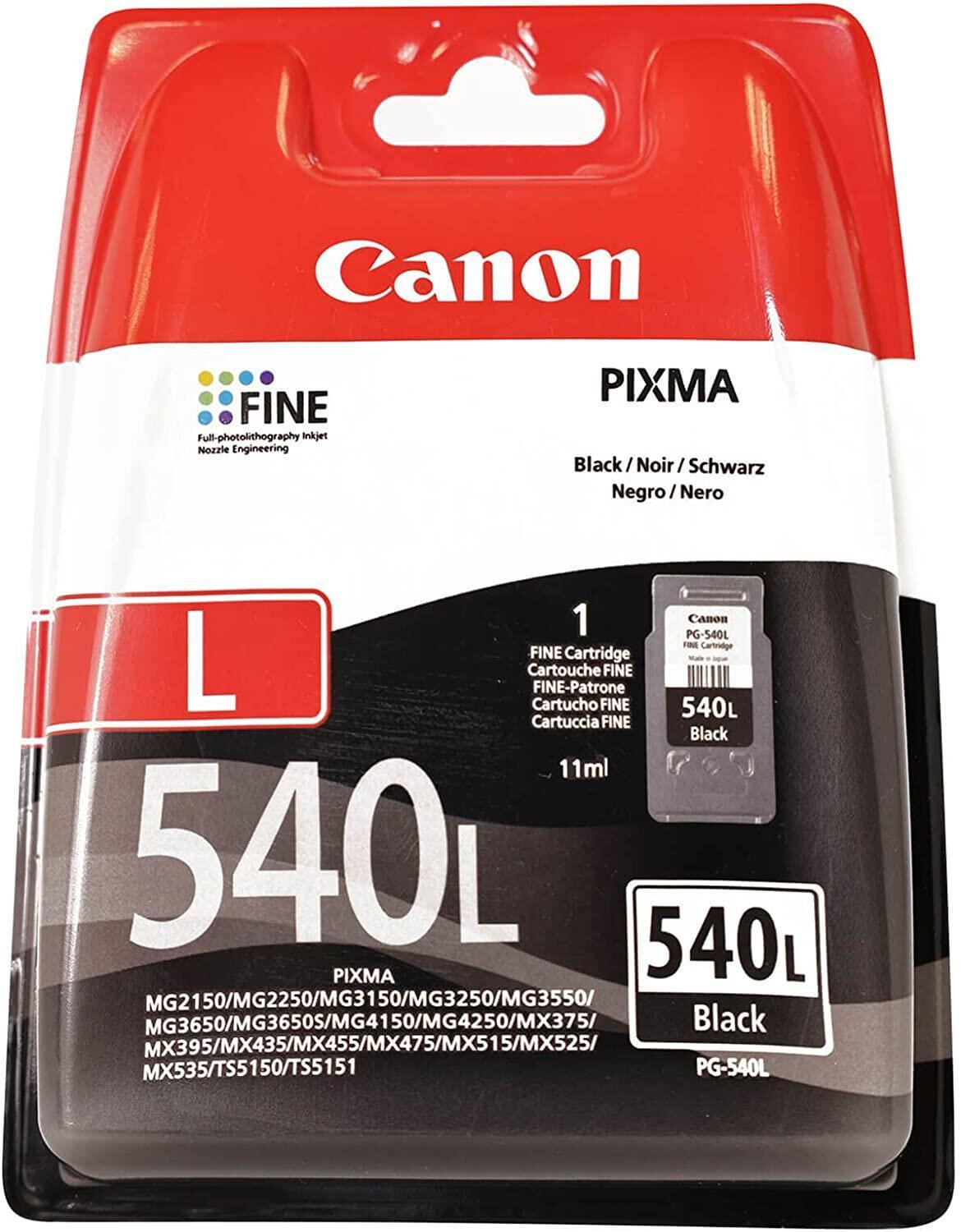INK Canon PG-540L / 5224B001 / XL / 11 ml / 300 faqe – Zezë - 1