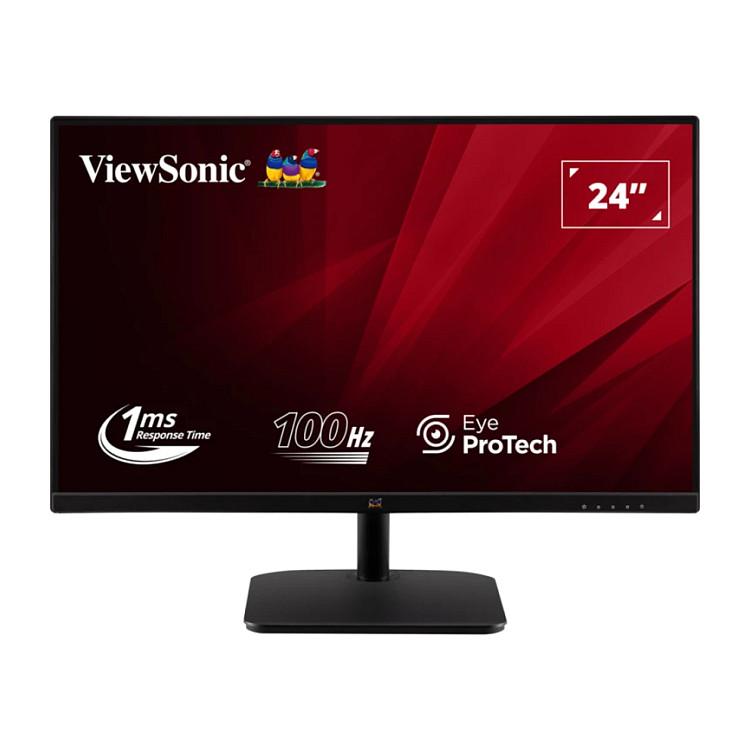 Monitor ViewSonic VA2432-MHD-3, 24", Full HD IPS, 100Hz, 1ms, HDMI + DisplayPort + VGA - Zezë