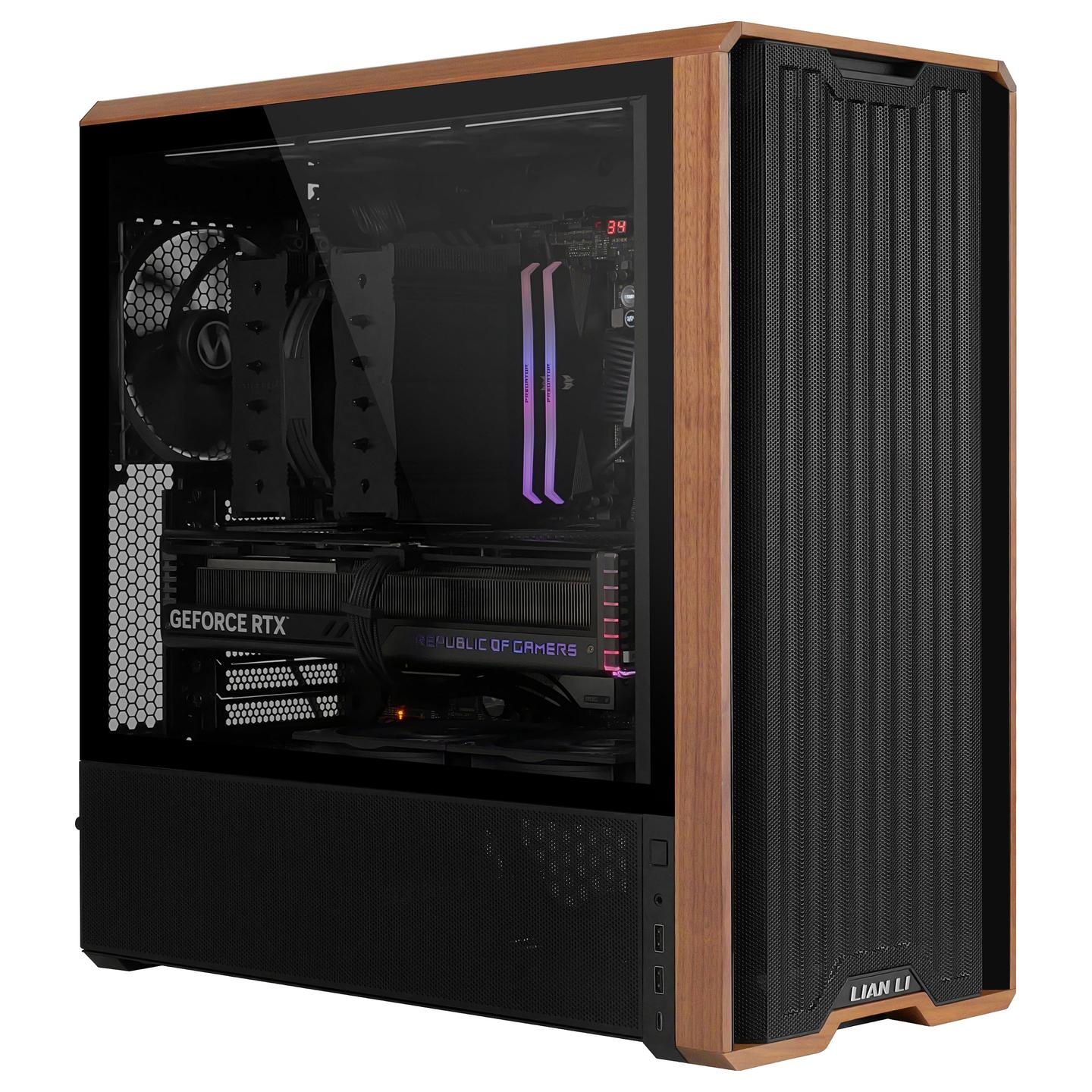 Kasë PC Lian Li LANCOOL 217 / Midi Tower / E-ATX / 2x 170mm + 1x 140mm Fan / Tempered Glass - Zezë - 19
