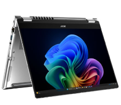 Laptop Acer TravelMate P4 Spin TMP414RN-56-TCO-77G3 / Core Ultra 7 355 / 16GB DDR5 / 512GB / 14" WUXGA IPS Touch 60Hz / Intel Graphics - Blu