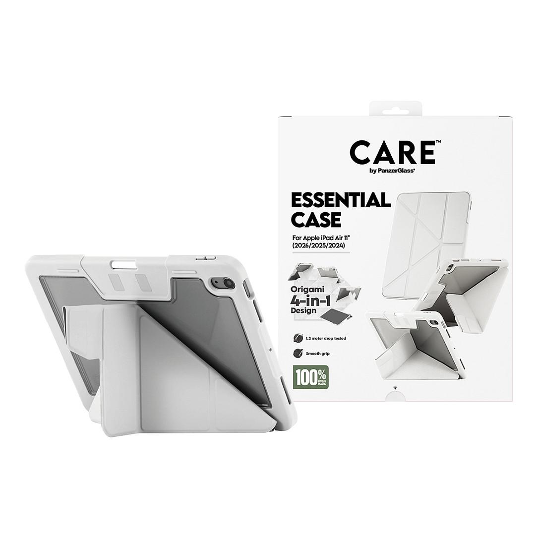PanzerGlass CARE™ by ®™ by Essential Case Light Grey Case për Tablet PanzerGlass CARE Essential, iPad Air 11", 2024-2026, TPU, Origami, Apple Pencil Holder, Magnetic Lock - Gri e çelëtiPad Air 11" (2024-2026) mobile phone case - 6