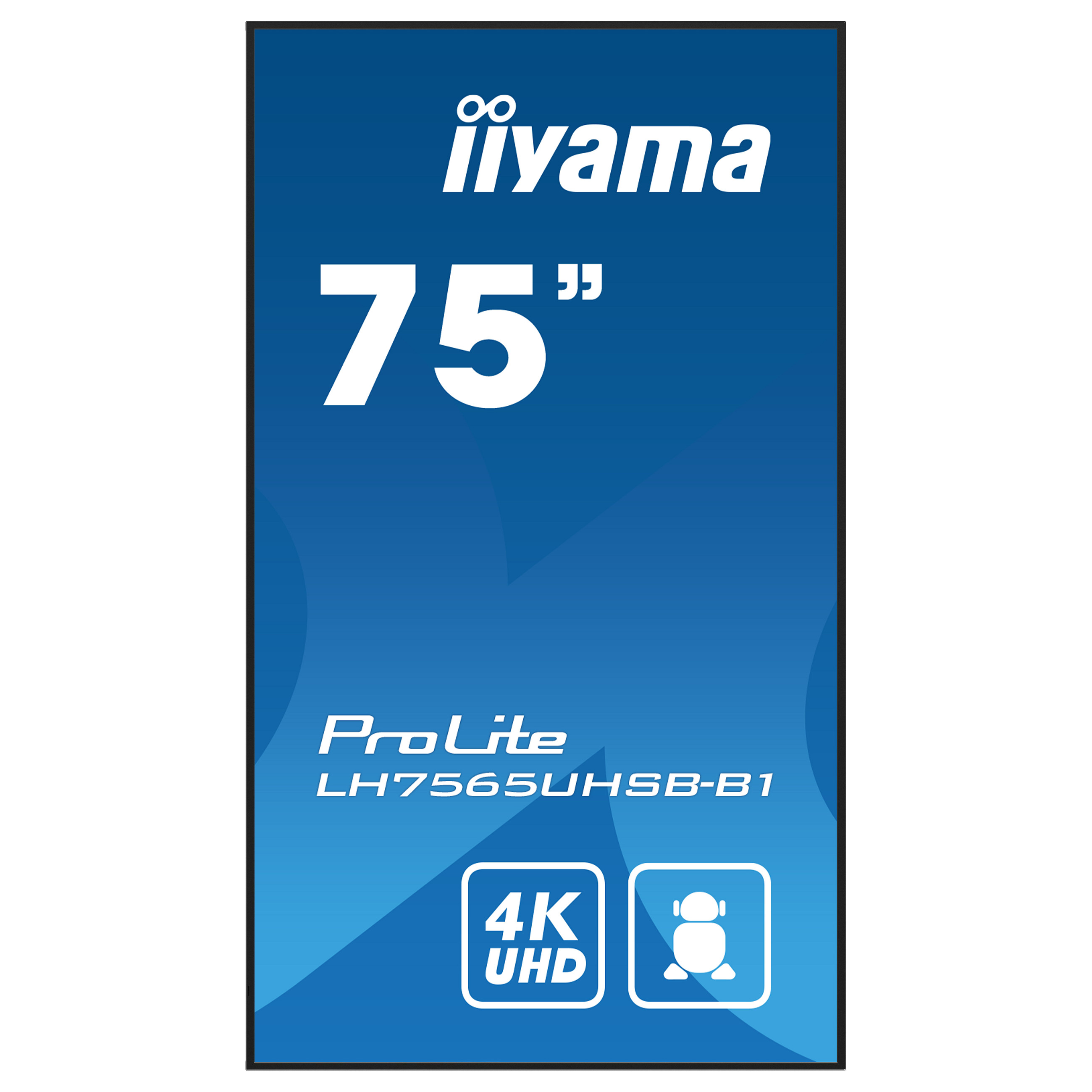 Ekran prezantues iiyama ProLite LH7565UHSB-B1 / 75" / 4K UHD IPS / LED / 60 Hz / 8 ms / HDMI + DisplayPort  + USB -  Zezë - 3
