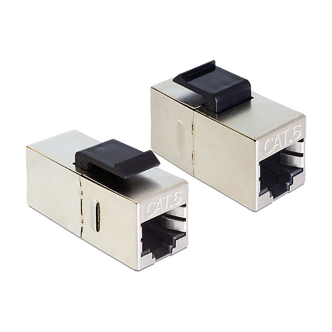 Adapter DeLOCK 86210 / RJ45 F - RJ45 F / Cat.6 / STP / 1:1 / 33 x 16.5 x 21.8 mm - Zezë