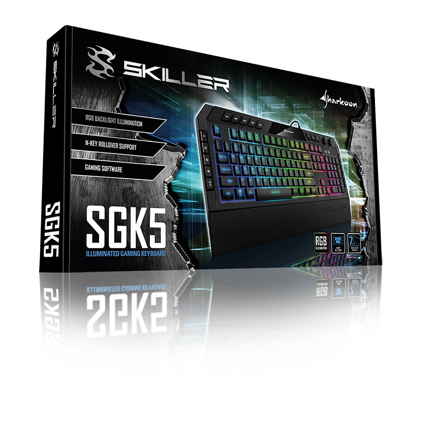Tastierë Gaming Sharkoon Skiller SGK5 / Wired / RGB / USB / QWERTZ Gjerman – E zezë - 3