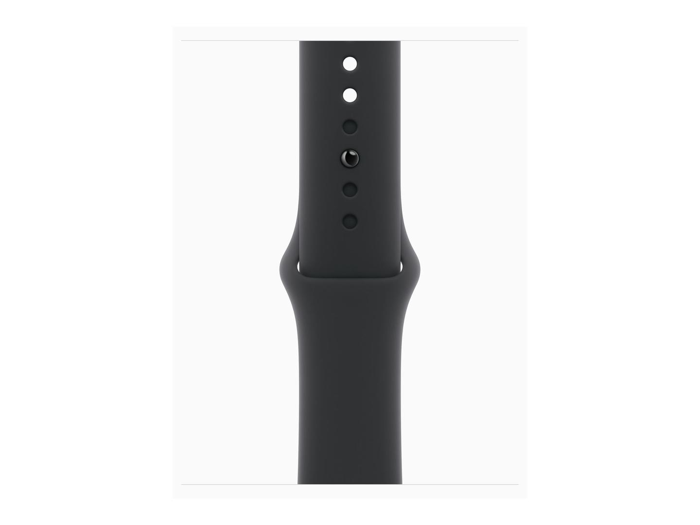 Apple Watch Series 11, 42mm, GPS + Cellular, Jet Black Aluminium, Black Sport Band - M/L - 3