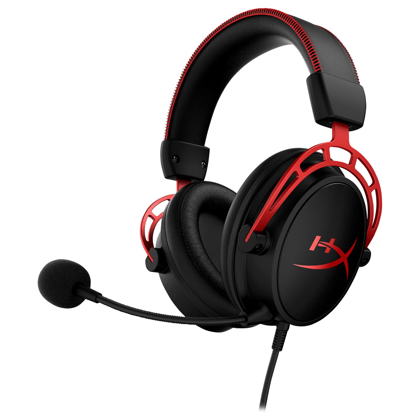Kufje Gaming HyperX Cloud Alpha / Wired / 50mm / 3.5mm / Mikrofon i shkëputshëm / Noise Cancelling - Zezë/Kuqe