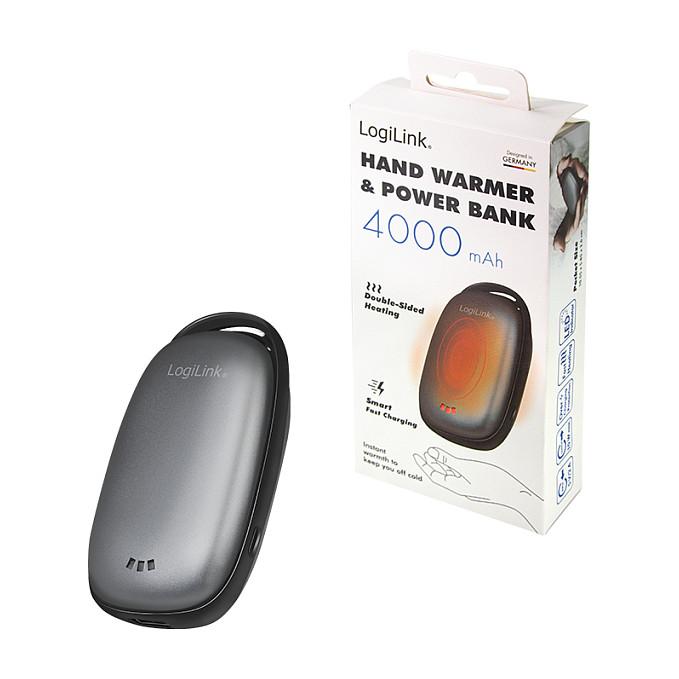 Powerbank LogiLink PA0264 / 4.000mAh / 1x USB-A / 10W / Hand Warmer / 3 Temperature Levels - Gri - 10