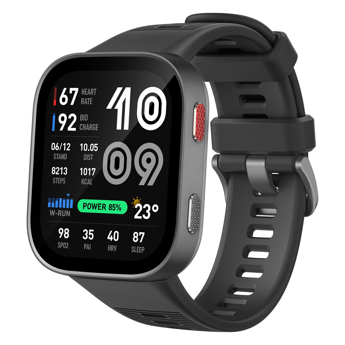 Orë e Mençur Amazfit Bip Max / AMOLED 2.07" / 4 GB / GPS / Bluetooth 5.3 / 550 mAh / 20 Ditë - Hiri