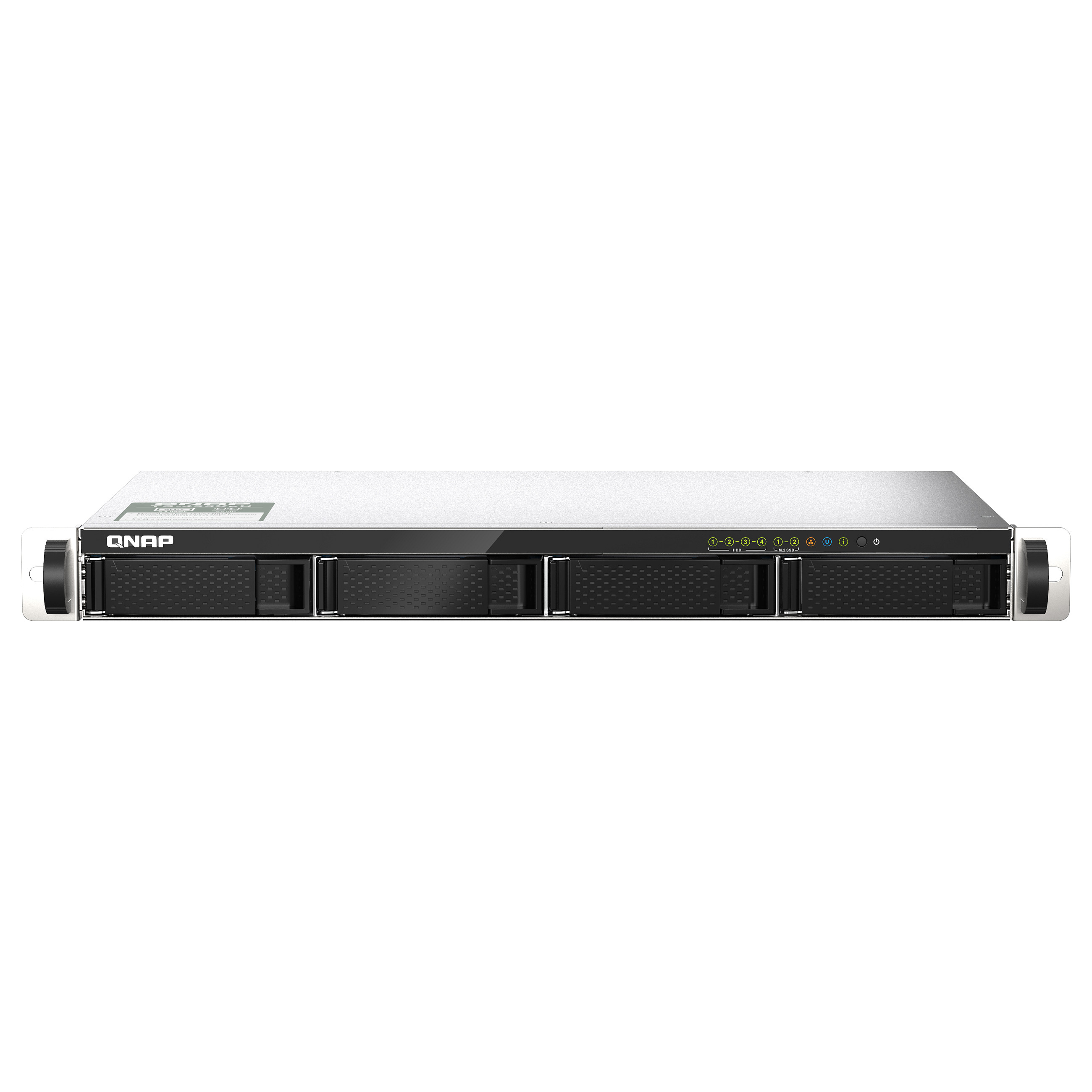 QNAP TS-435XeU 4-Bay Rackmount NAS me Dual 10GbE SFP+, 2.5GbE, 4GB DDR4 dhe RAID - 1