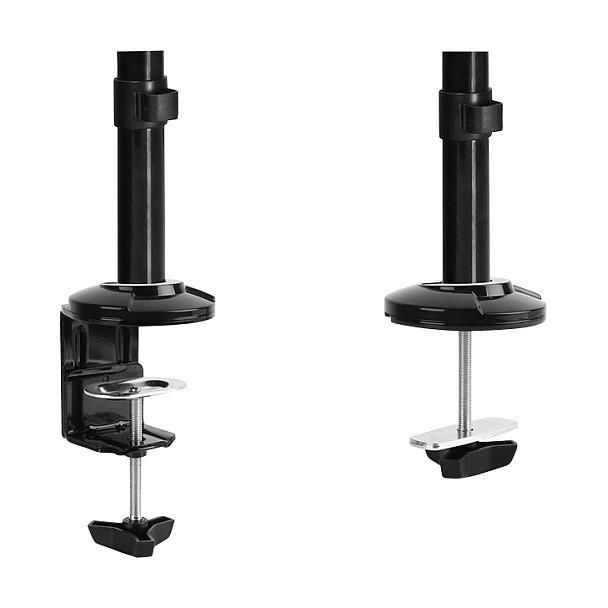Mbajtëse për Monitor LogiLink BP0030, 13–27", Rregullim i Lartësisë, Mbajtëse për Tastierë, VESA 75 × 75 / 100 × 100 mm, Kapacitet 9 kg – Zezë - 2