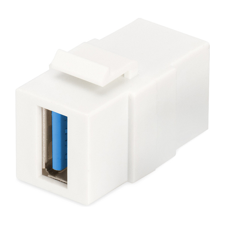 Aksesorë për Rrjet USB 3.0 Keystone Modul për DN-93832 / RAL 9003 - Bardhë - 1