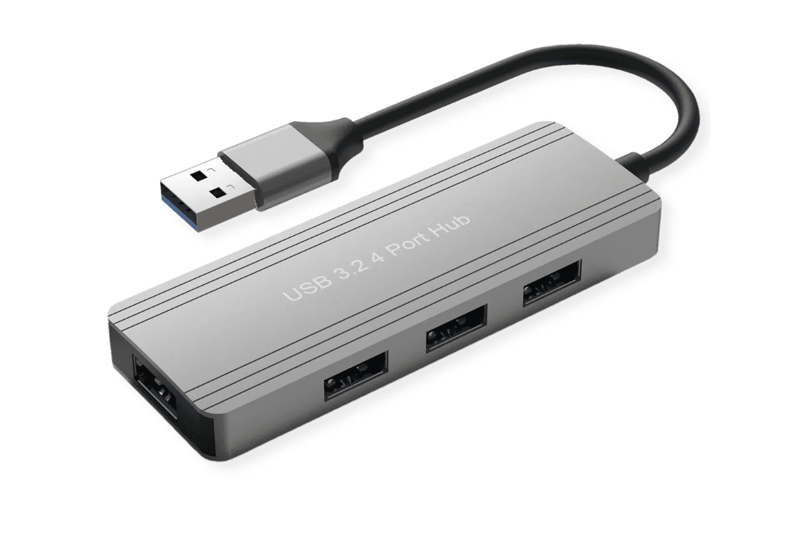 Hub VALUE 14.99.5036, USB 3.2 Gen 1, 4 porta USB-A, 5 Gbit/s - Argjendtë