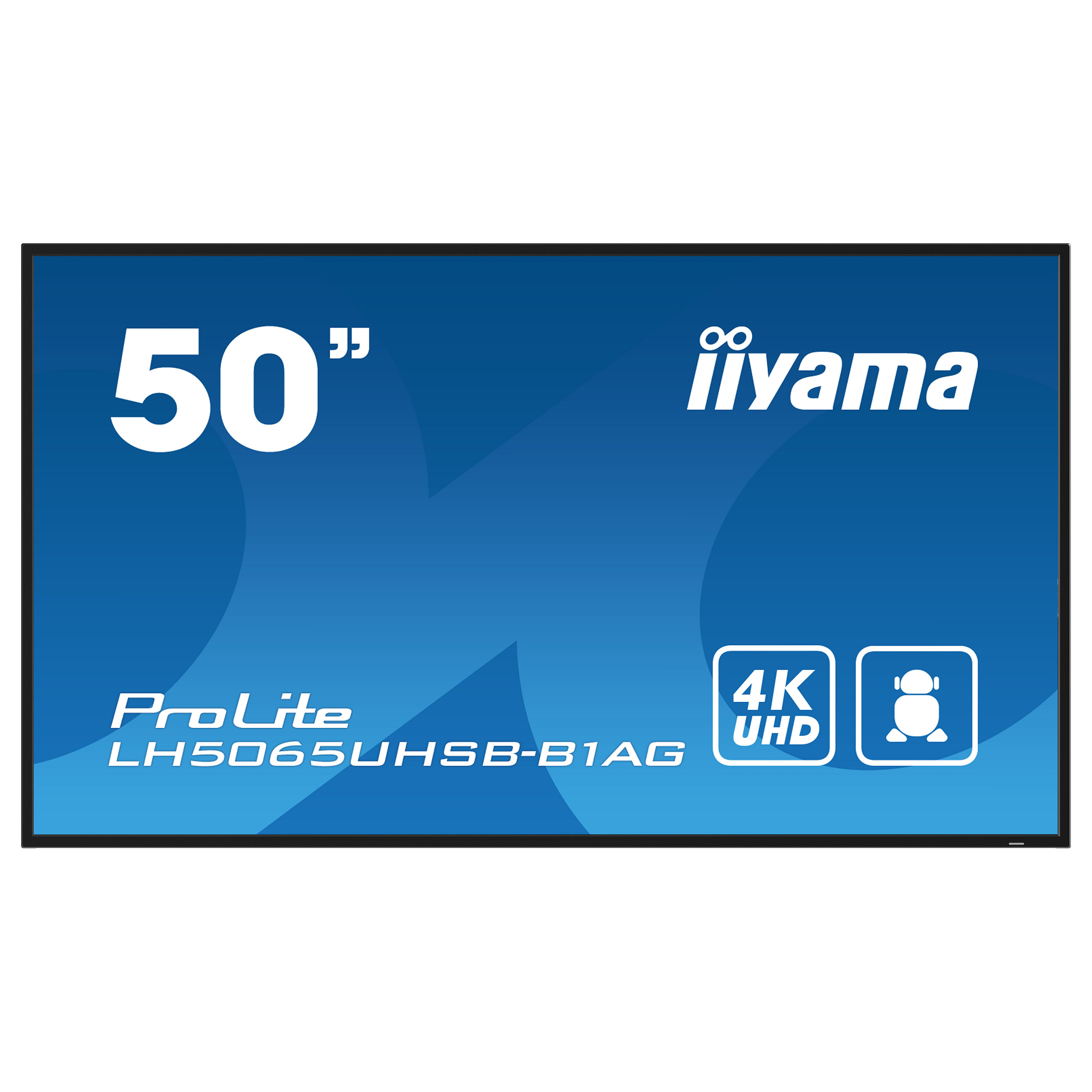 Ekran prezantues iiyama ProLite LH5065UHSB-B1AG / 50" / 4K UHD VA LCD / 60 Hz / 9.5 ms / HDMI + DP + LAN + WIFI + Speaker - Zezë - 2