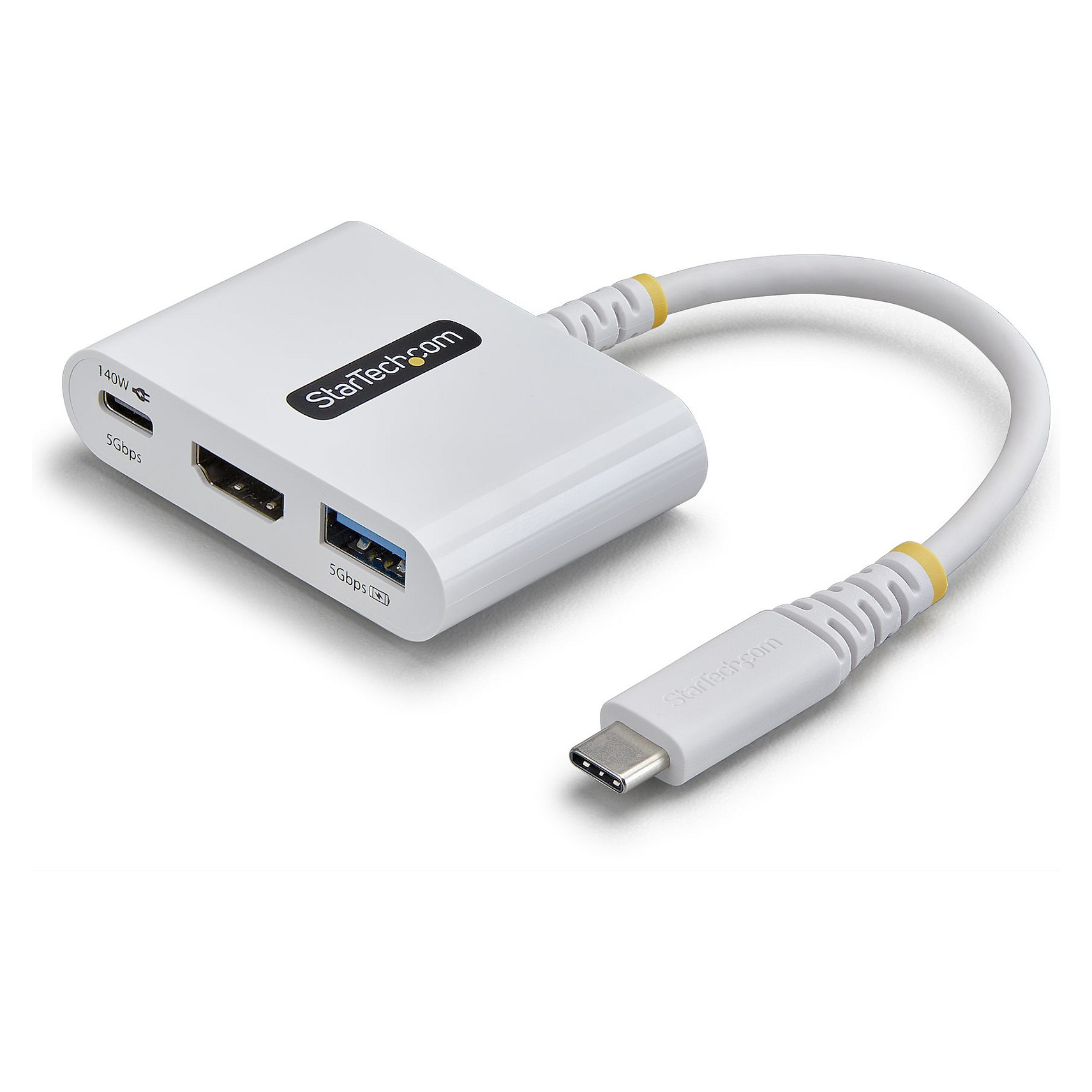 Hub StarTech.com 168W-USBC-MULTIPORT / 1x USB-A / 1x USB-C / HDMI / 140W PD – Bardhë