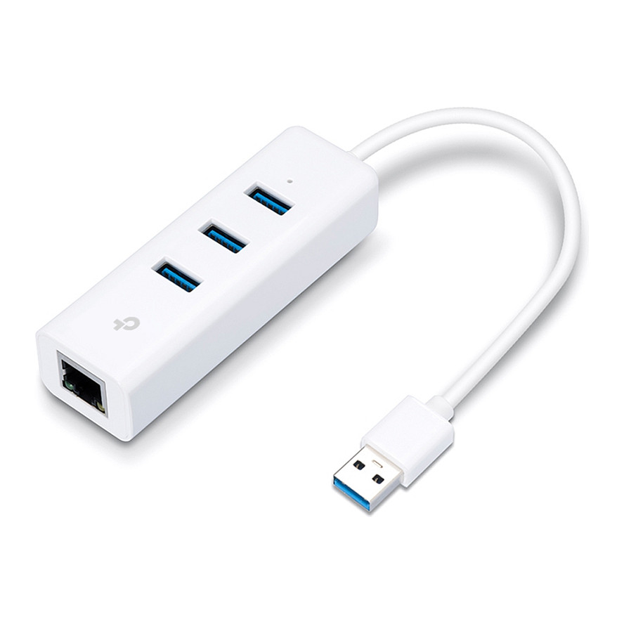 Aksesor për Kartë Rrjeti TP‑LINK UE330 / USB 3.0 / Gigabit Ethernet / 1× RJ45 + 3× USB 3.0 Hub - 2