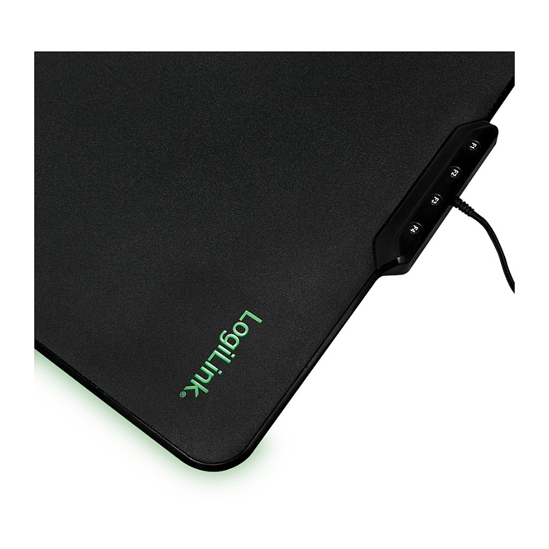 Mauspad Gaming LogiLink ID0155 / 360 x 260mm / Silikon / RGB LED / Anti-rrëshqitës - Zezë - 3