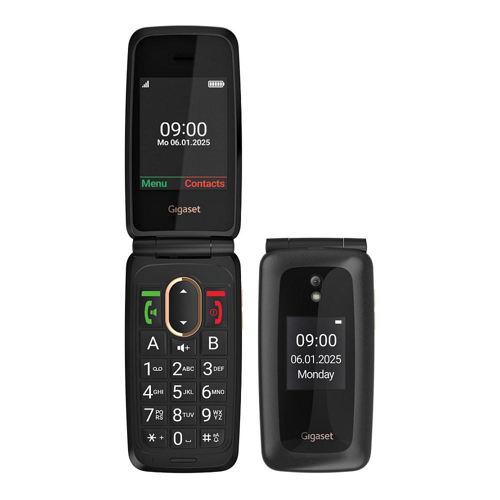 Telefon i Thjeshtë Gigaset GL795, 4G, ekran 2.8" IPS me ngjyra - Zezë - 1
