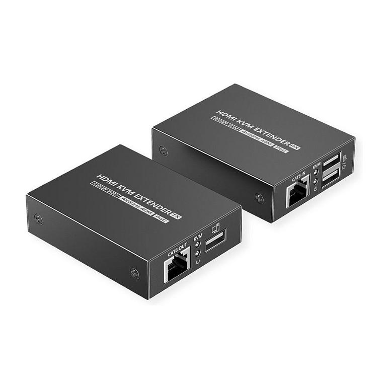 Extender KVM VALUE 14.99.3043, HDMI, 4K 30Hz, Cat.6/6A, deri në 40m në 4K dhe 70m në Full HD - Zezë - 8