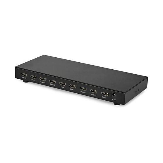 Splitter HDMI StarTech.com ST128HD20, 1 hyrje HDMI në 8 dalje HDMI, HDMI 2.0, 4K 60Hz, HDR, Audio 7.1 - Zezë - 2