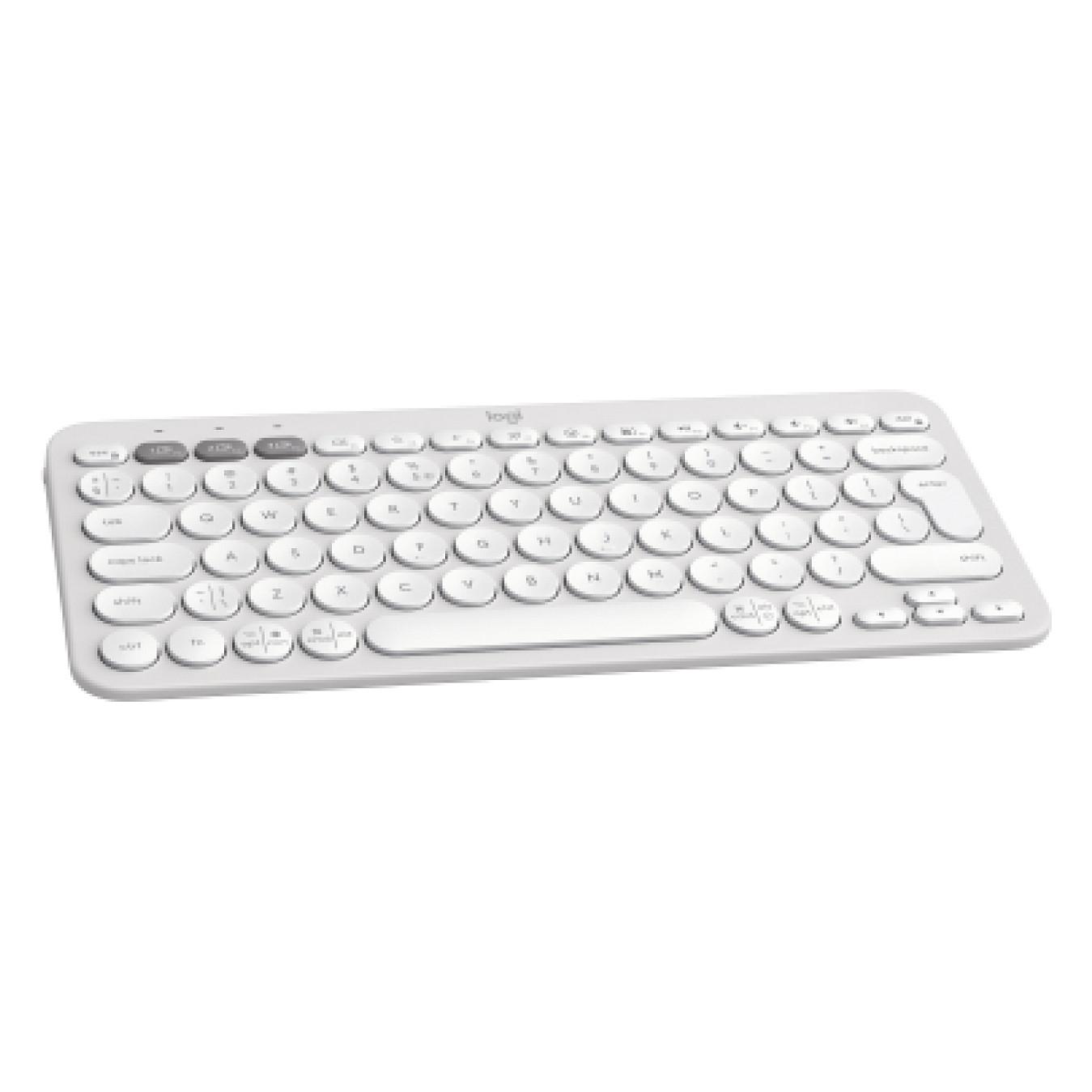 Tastierë pa kabllo Logitech Pebble Keys 2 K380s / Mini / Scissor Switch / Bluetooth / QWERTY US / Easy-Switch / 3 Pajisje - Bardhë - 2