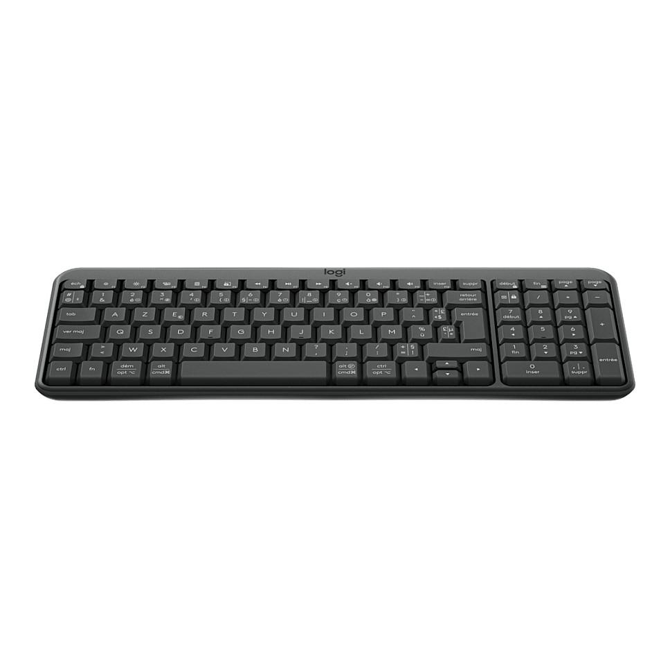 Tastierë pa Kabllo Logitech K250, Compact, Full Size, Bluetooth + RF 2.4GHz - Grafit - 3