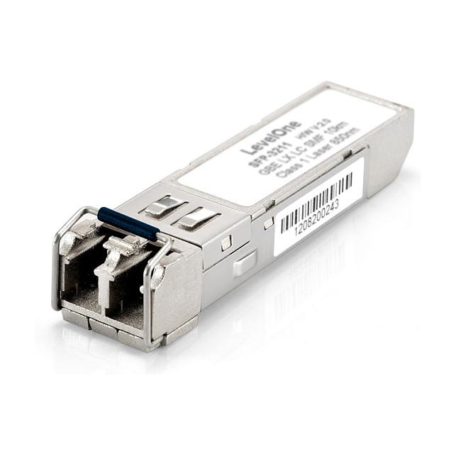 Transceiver LevelOne SFP-3211, SFP, 1.25Gbps, 1000BASE-LX, Single-Mode, LC Duplex, 1310nm, deri në 20km - Argjend - 1