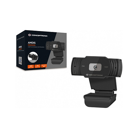 Webcam Conceptronic AMDIS04B / USB 2.0 / Full HD / 65° / Built-in Microphone - Zezë - 2