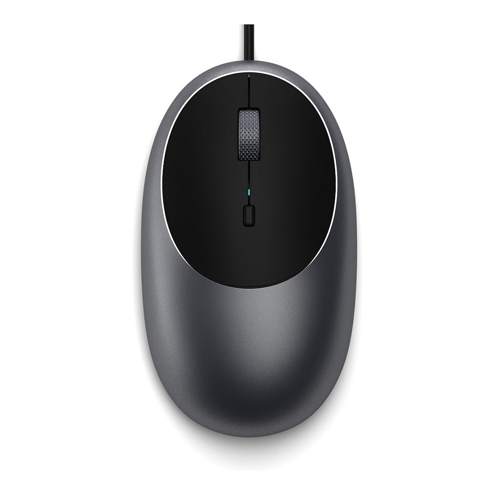 Maus me kabllo Satechi C1 / USB-C / Optik / 3200 DPI / 3 Butona - Gri/Zezë
