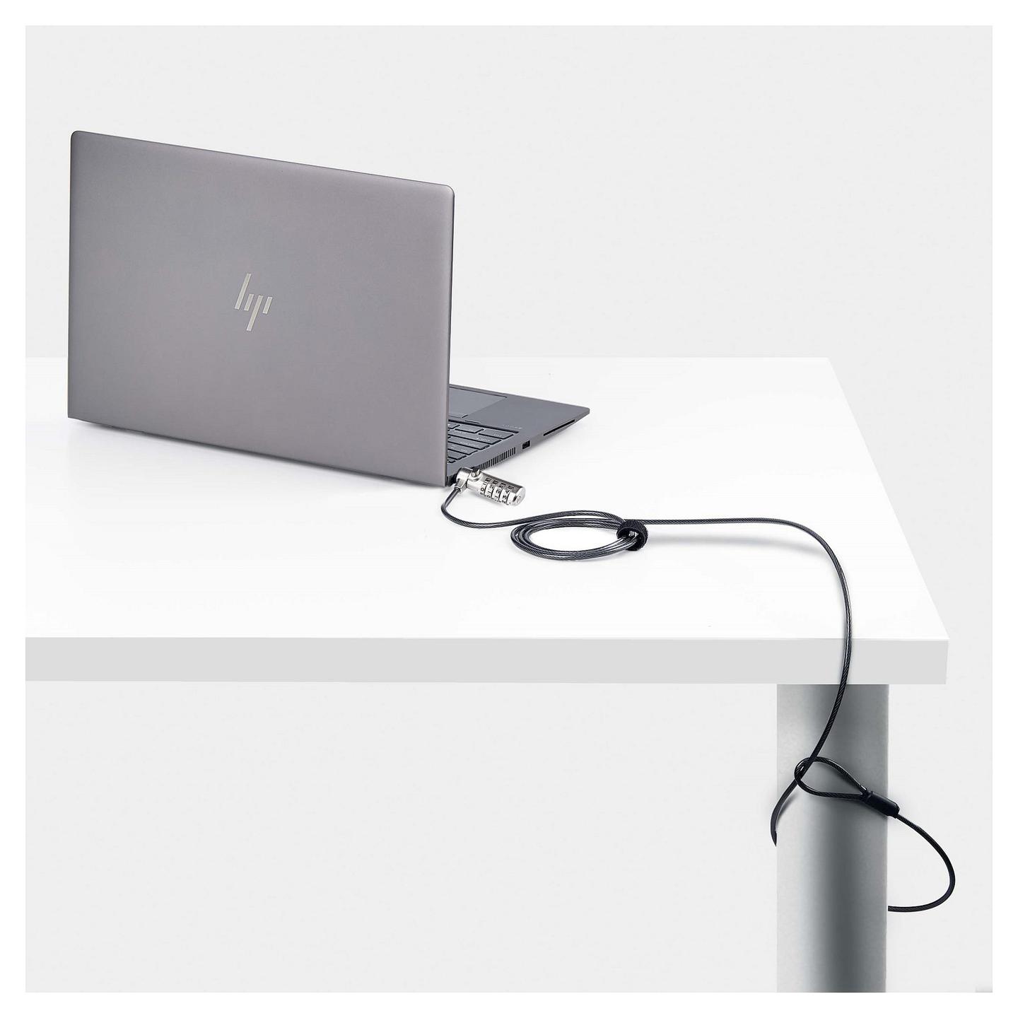 Bravë Sigurie për Laptop StarTech.com SNANOC4D-LAPTOP-LOCK, Kabllo 2m, Nano Slot, Kombinim 4-Shifror - Zezë, Argjend - 7
