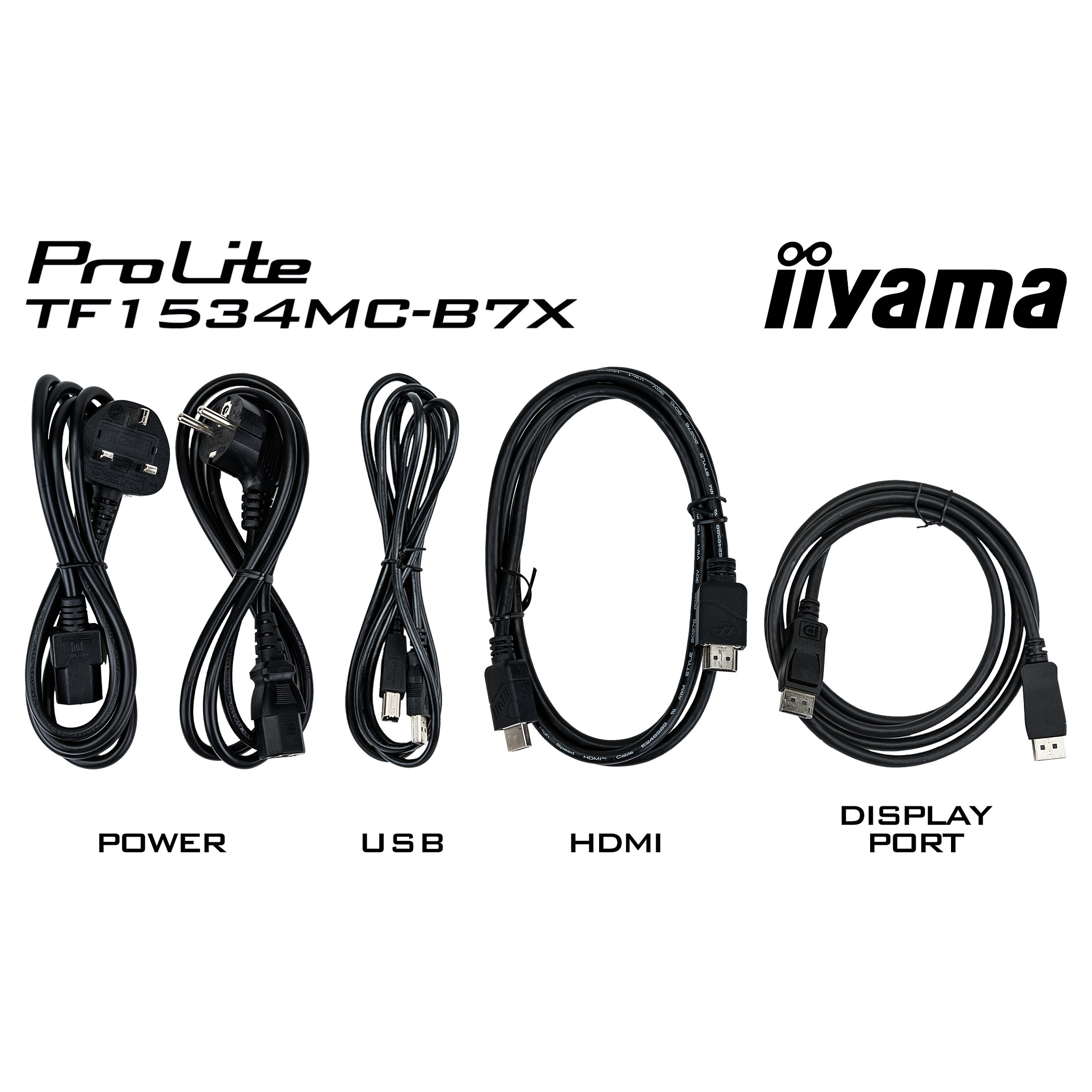 Monitor IIYAMA TF1534MC-B7X / 15"/ XGA TN / LED / Touchscreen / 60 Hz / 8 ms / HDMI+VGA+DP+USB+HDCP - Zezë - 9