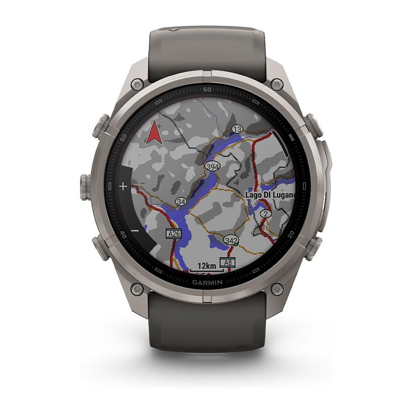 Orë e Mençur Garmin Fenix 9 Pro, 47mm, AMOLED, LTE, Titan, QuickFit Silikon - Zezë - 7